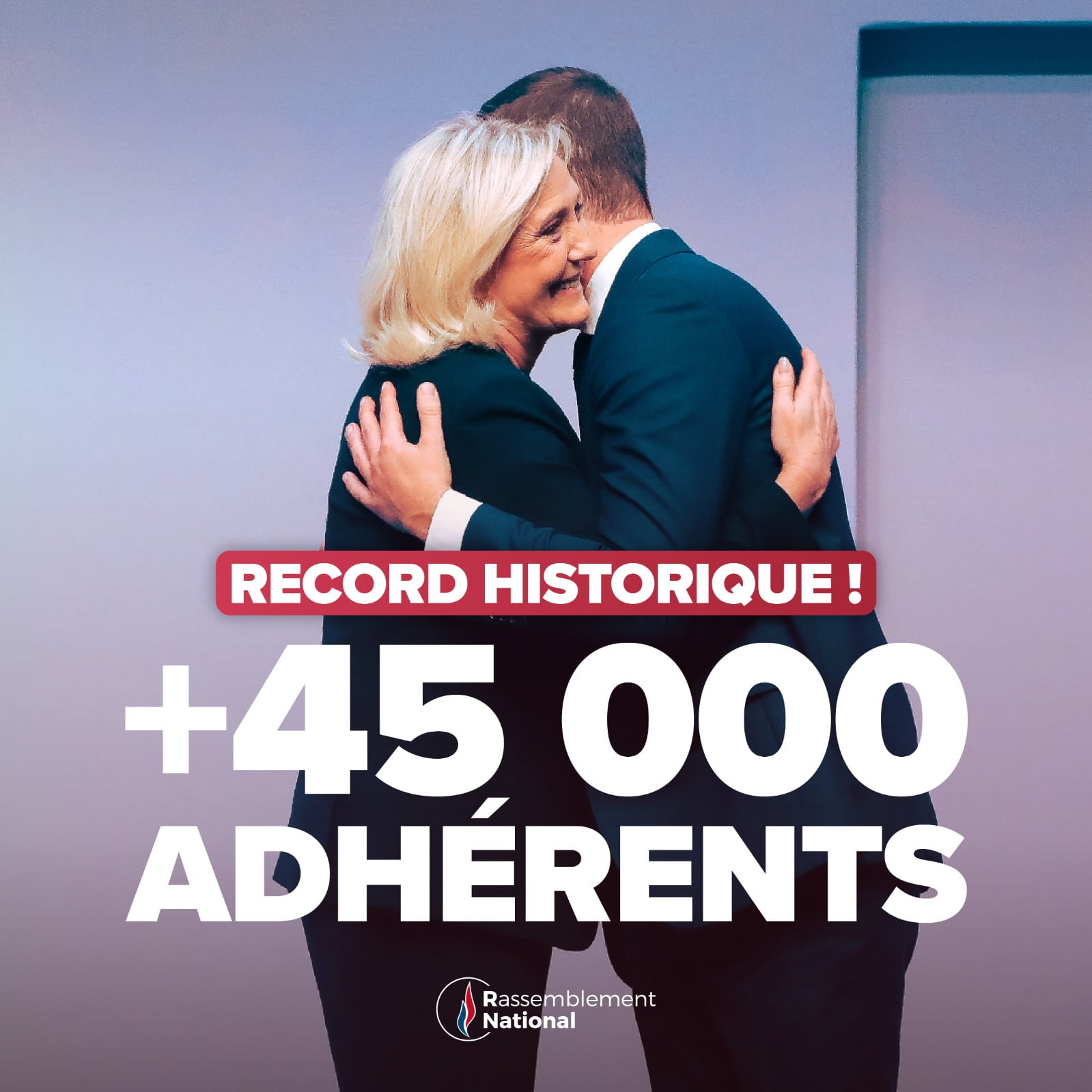 Historique, le RN dépasse les 45000 adhérents