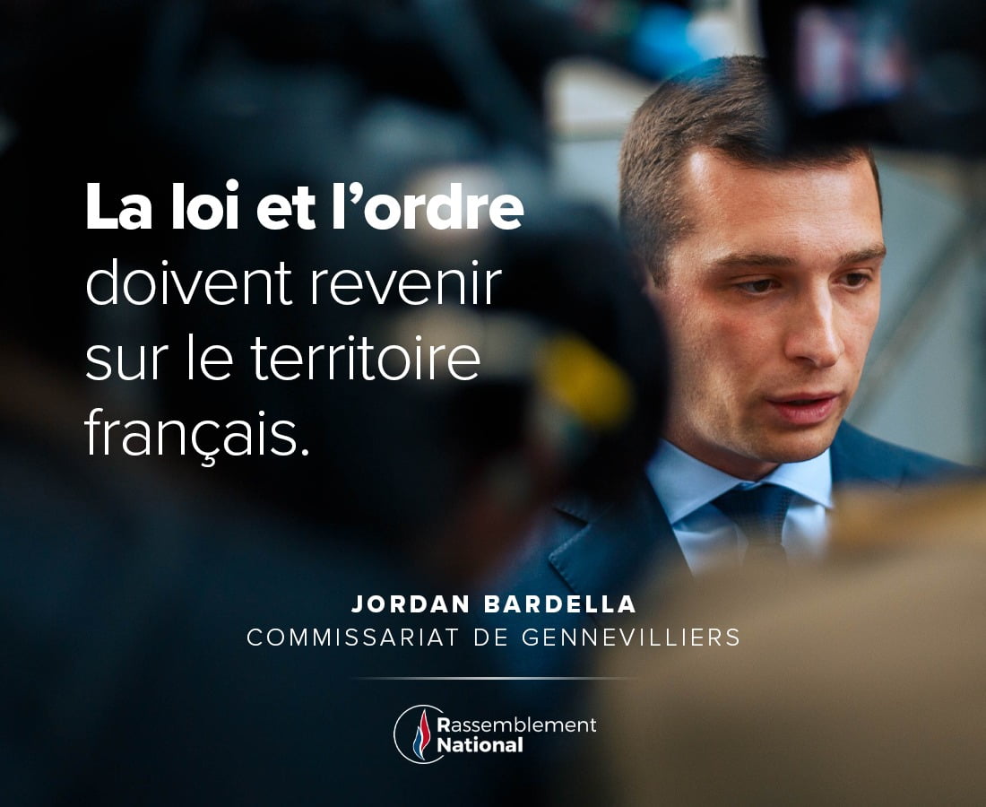 La loi et l’ordre doivent revenir sur le territoire français.