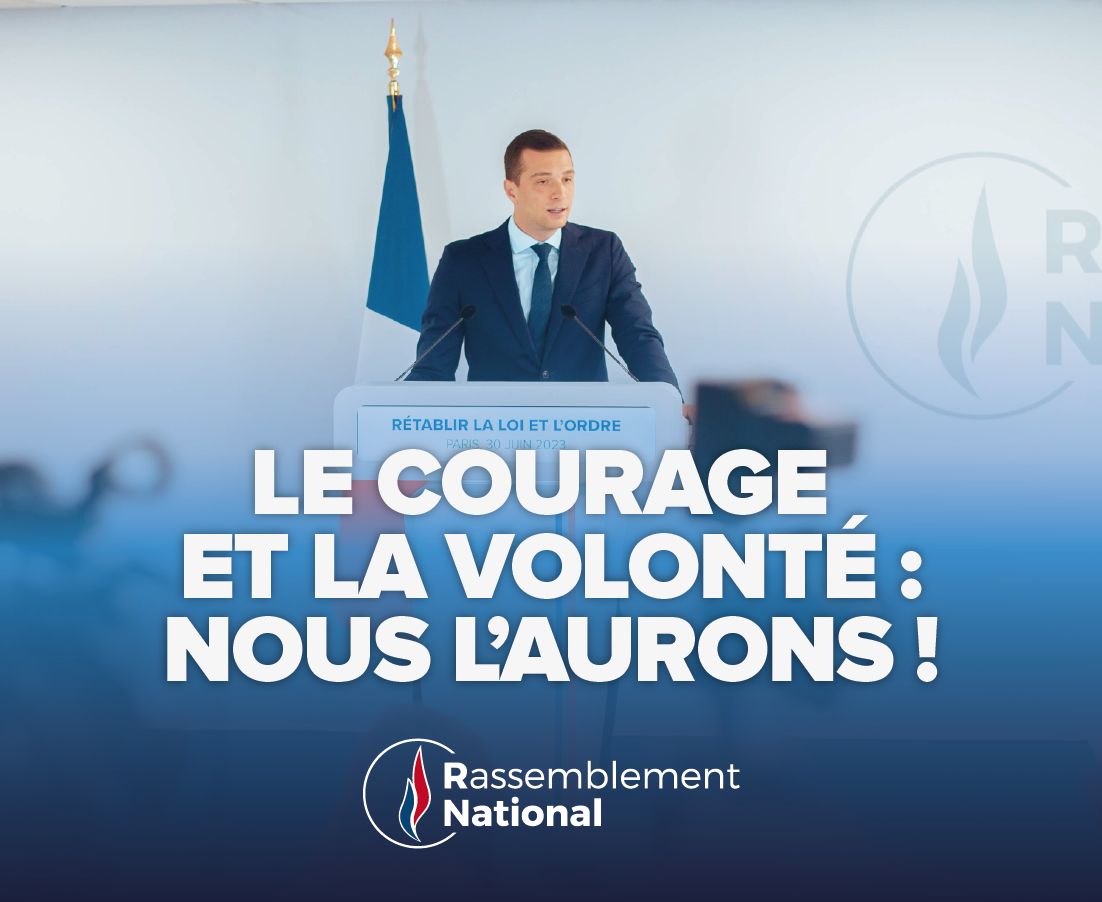 Le courage et la volonté : nous l’aurons !