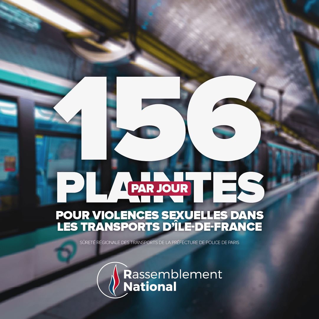 156 plaintes par jour pour violences sexuelles dans les transports en Île-de-France