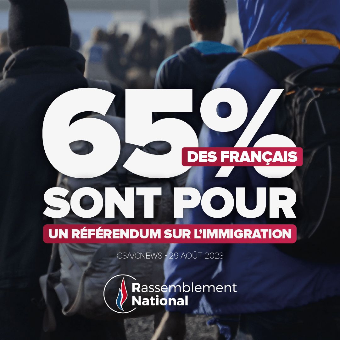 Immigration : 65% des Français sont pour un référendum. Et vous ?