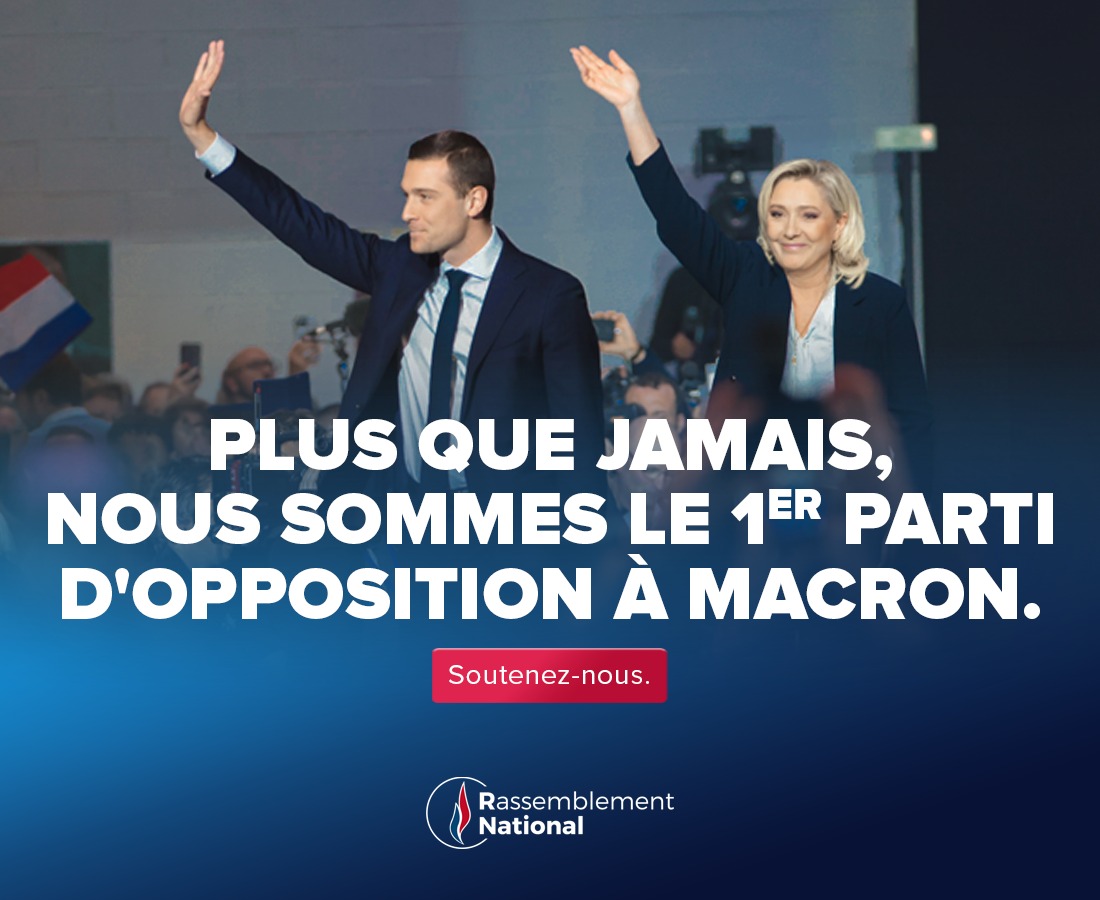 📣🇫🇷 Plus que jamais, nous sommes le 1er parti d’opposition à Macron.