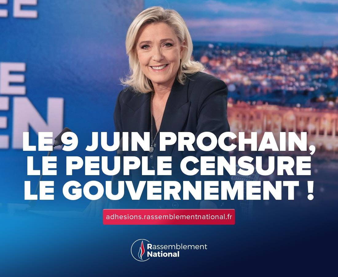 🗳️ Le 9 juin prochain, le peuple censure le gouvernement !