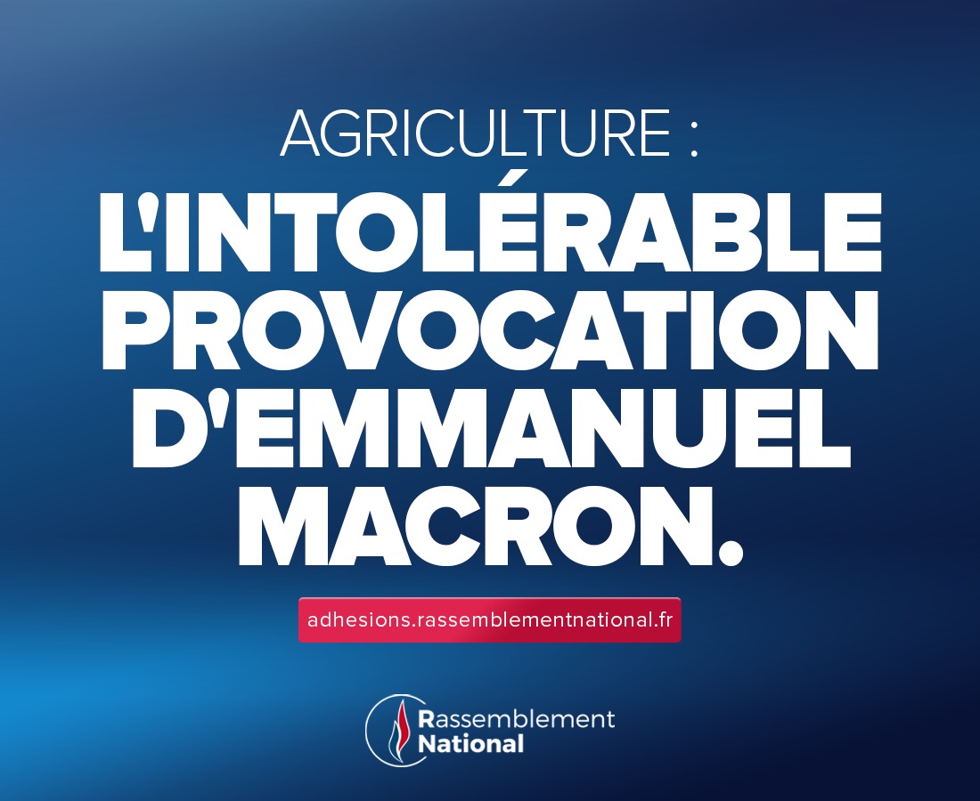 🚜 Agriculture : l’intolérable provocation d’Emmanuel Macron.