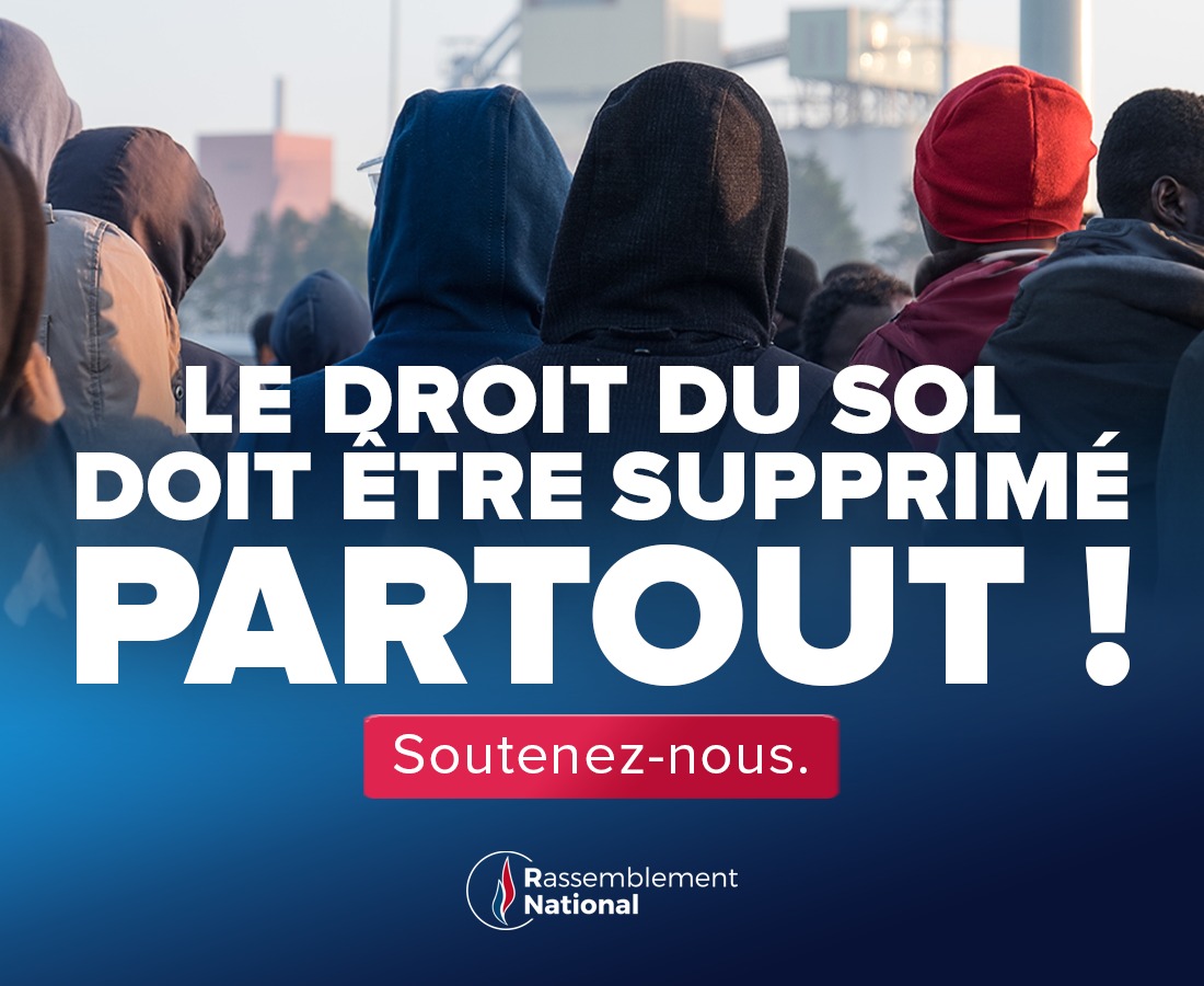 Le droit du sol doit être supprimé partout.