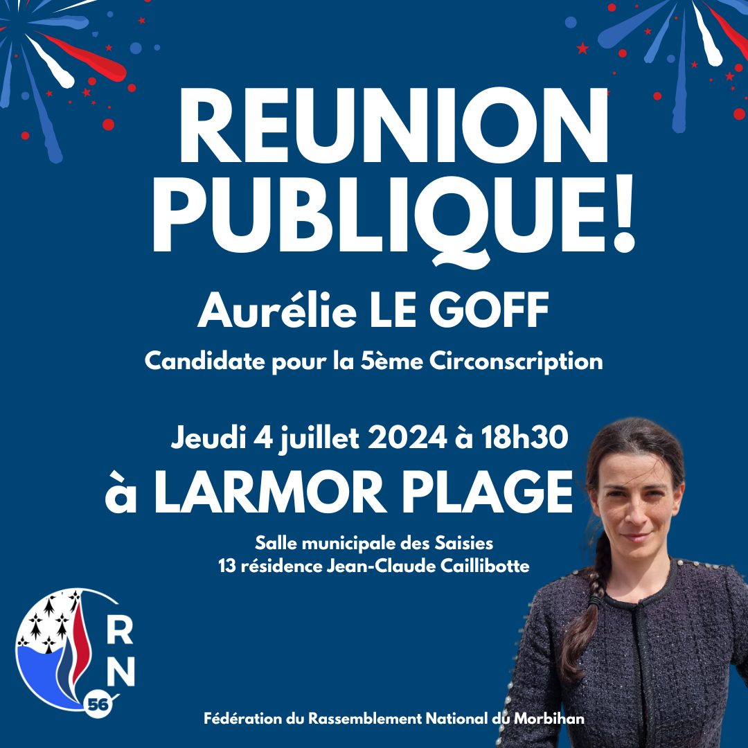 Réunion Publique à LARMOR PLAGE