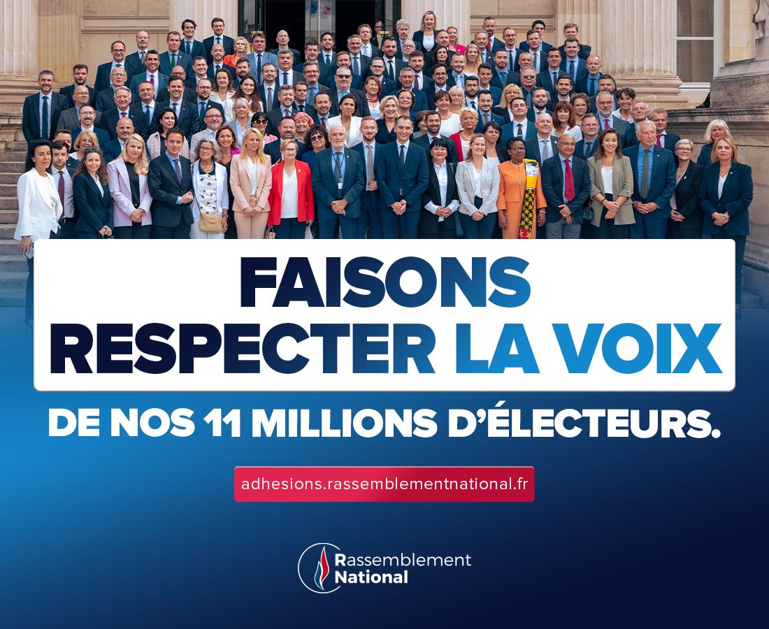 Faisons respecter la voix de nos 11 millions d’électeurs.