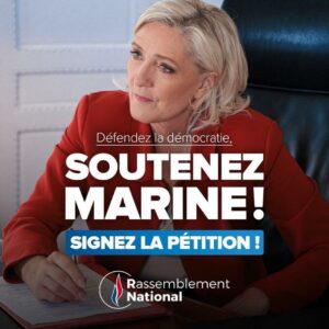 Prouvons à ceux qui veulent nous faire taire que Marine Le Pen n’est pas seule.