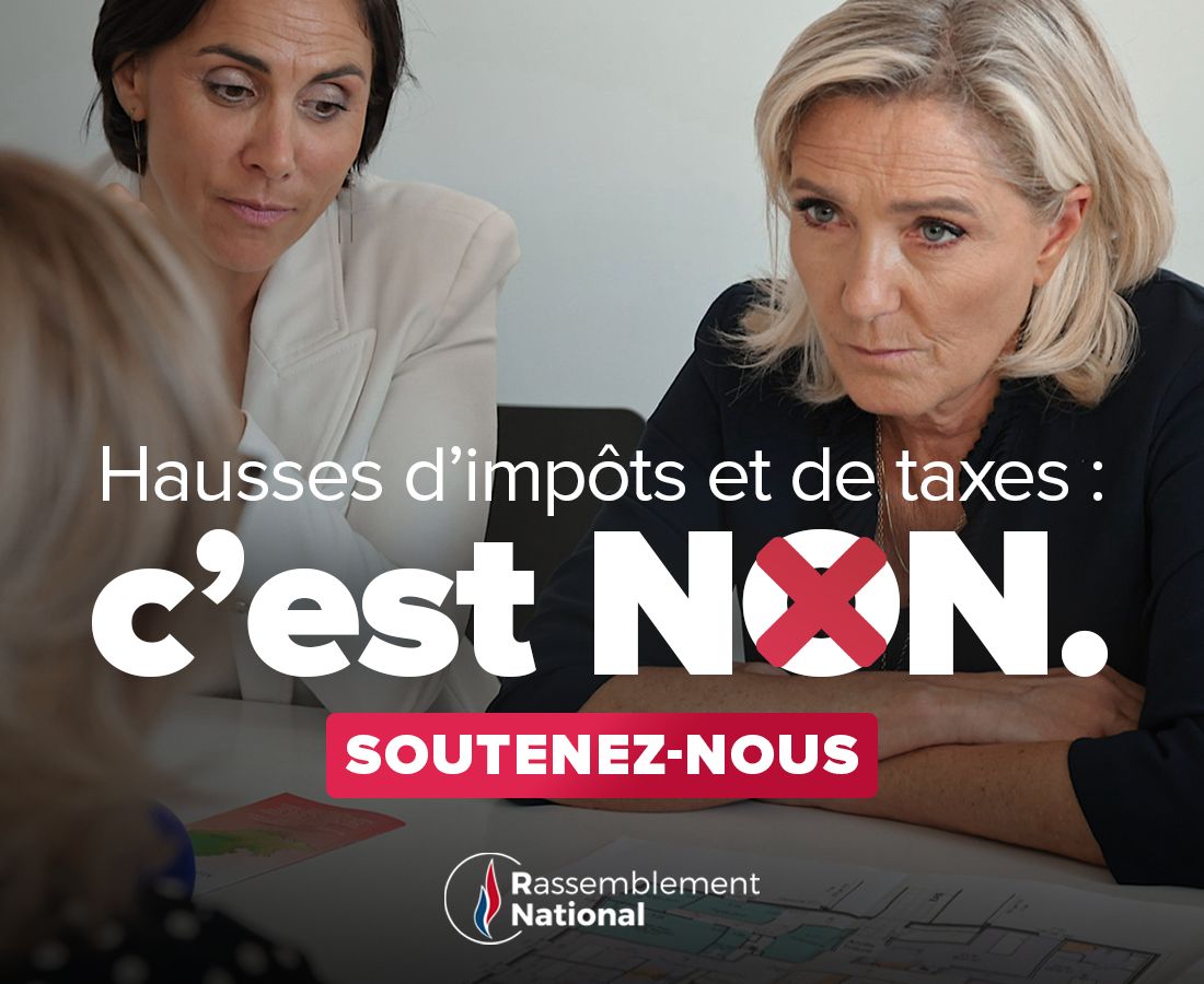 Hausses d’impôts et de taxes : c’est NON.